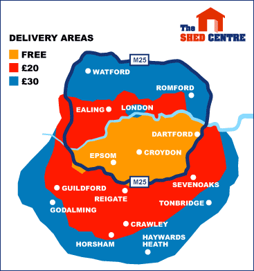Delivery charges map