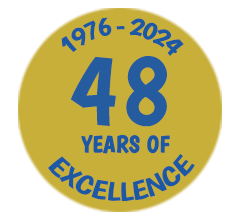 48 years of excellence badge